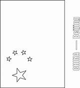 Coloring Pages Flag Flags Kids Asian China Bestcoloringpages sketch template