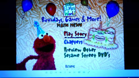 elmos world birthdays games  youtube