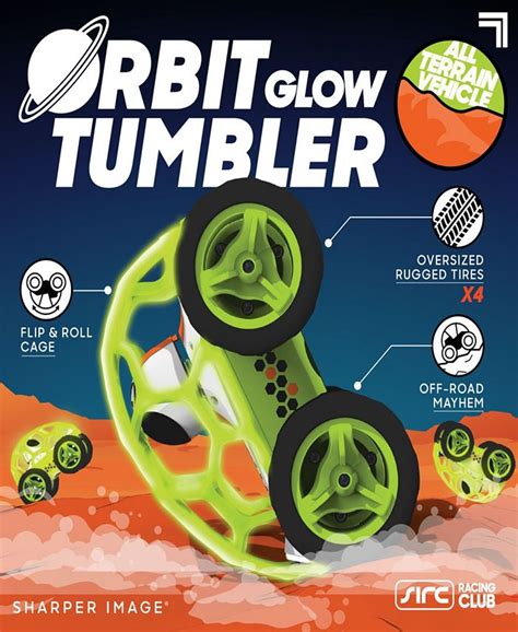 sharper image orbit tumbler glow   dark  terrain rover toy macys