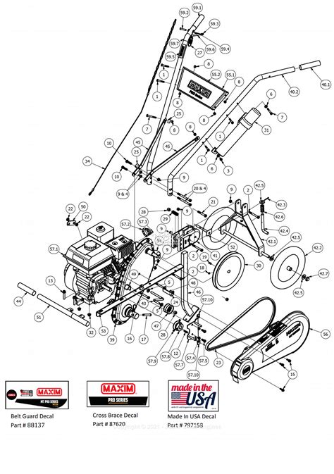 maxim rmthi parts diagram  parts breakdown  frame parts breakdown