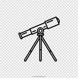 Telescope Hiclipart sketch template