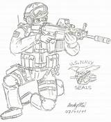 Navy Seal Team Coloring Drawing Pages Drawings Swat Deviantart Color Getcolorings Wallpaper Getdrawings Paintingvalley Deviant States United sketch template