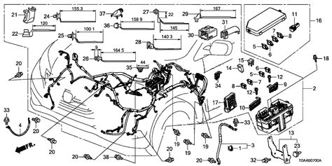honda cr  enginepartment diagram diagram wiring power amp
