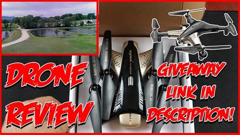 syma  portable drone review  giveaway link  description youtube