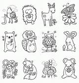 Coloring Pages Woodland Animals Popular sketch template