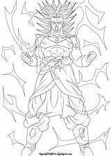 Broly Ssj Ssj2 sketch template