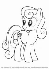 Sweetie Coloring Drops Pony Little Mlp Pages Belle Bon Friendship Draw Comments Step Magic Drawing Template Drawingtutorials101 sketch template