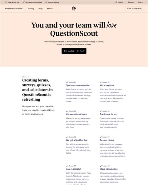features page examples  design inspiration saas landing page