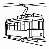 Tramway Coloriages sketch template