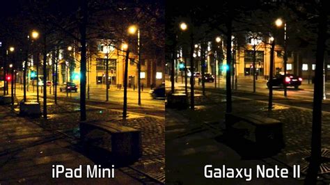 ipad mini  galaxy note  video camera test  light p youtube