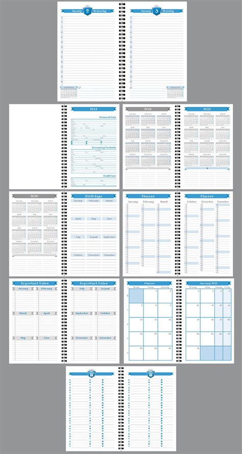 daily planner agenda indesign template fully editable model atd