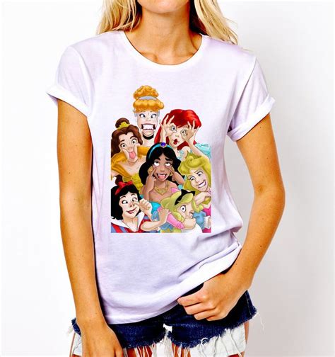 Disney Princess Funny Cover Cinderella Cute T Shirt Tee Unisex Cute