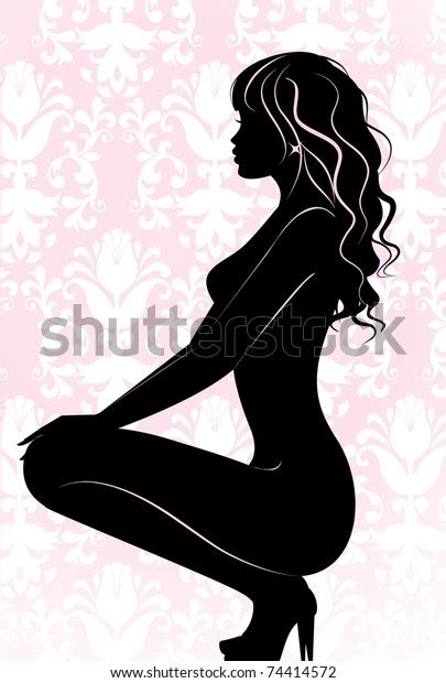 sexy girl silhouette stock vector royalty free 74414572