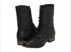 Steve Madden Troopa Black Lace Up Military Boots 8 New