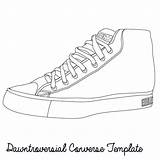 Shoe Template Converse Blank Own Drawing Shoes Sneaker Lessons Nike Empathy Starter Ation Templates Chuck Draw Sneakers Sold sketch template