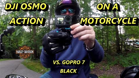 dji osmo action  gopro  black   motorcycle youtube