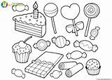 Kleurplaat Taart Kleurplaten Snoep Tekenen Taarten Uitprinten Oma Coloriage Verjaardag Bonbon Feest Bakt sketch template