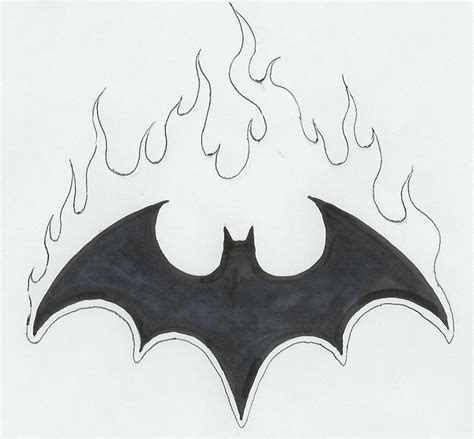 flaming bat symbol  vassago  deviantart