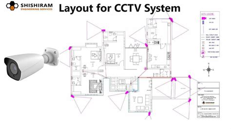 plan  cctv cameras   house  construction conduit pipe cctv layout  house