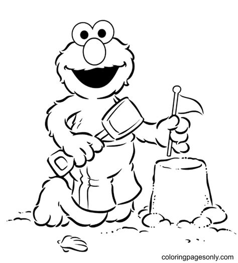 elmo  coloring page  printable coloring pages
