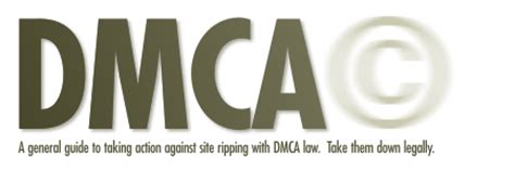dmca action  general guide   action  site rippers