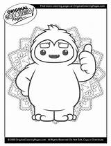 Coloring Pages Yeti Snow sketch template