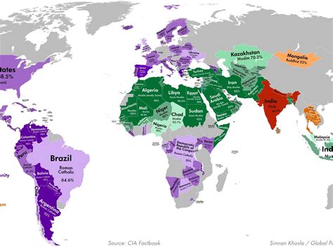 religion   world map latest news