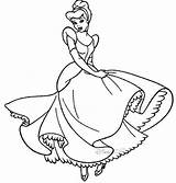Mewarnai Putri Baju Gaun Pesta Indah Jelita Cinderella sketch template