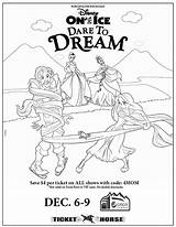 Coloring Disney Pages Dare Ice Getcolorings Around Down Presents Dream Popular sketch template