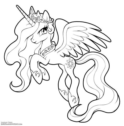 printable princess celestia coloring pages   excellent