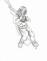 Diver Deep Sea Sketch Drawing Tattoo Draw Deviantart Helmet Ii Drawings Scuba Astronaut Designs Tattoos Ocean Octopus Result Choose Board sketch template