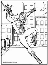 Coloring Pages Character Cartoon Kids Spider Man Spiderman Printable Sheets Found Color sketch template