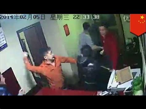 chinese hotel fight angry guests brawl  hotel staff video video dailymotion