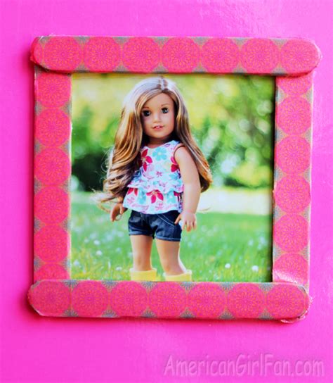 doll craft how to make easy picture frames americangirlfan