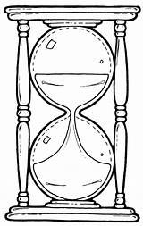 Hourglass Relojes Juegos sketch template