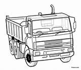 Coloring Lorry Dumper Forestier Pitara Camiones Tracteur Buzz2000 Readability Vu sketch template