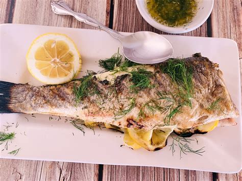 Grilled Whole Branzino With Dill Butter Recipe Live Love Laugh