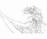 Tryndamere Sword Sorceress sketch template