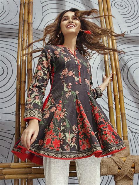pin  qurrat ul ain abbas sd  design casual frocks stylish dresses  girls pakistani