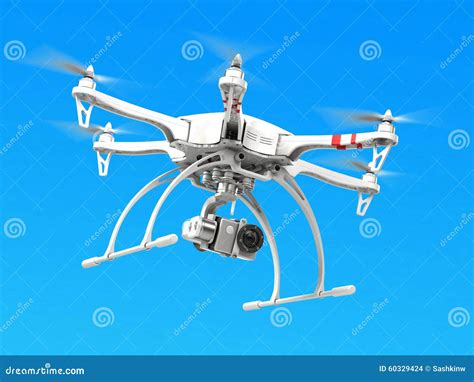 quadrocopter drone  camera stock illustration illustration