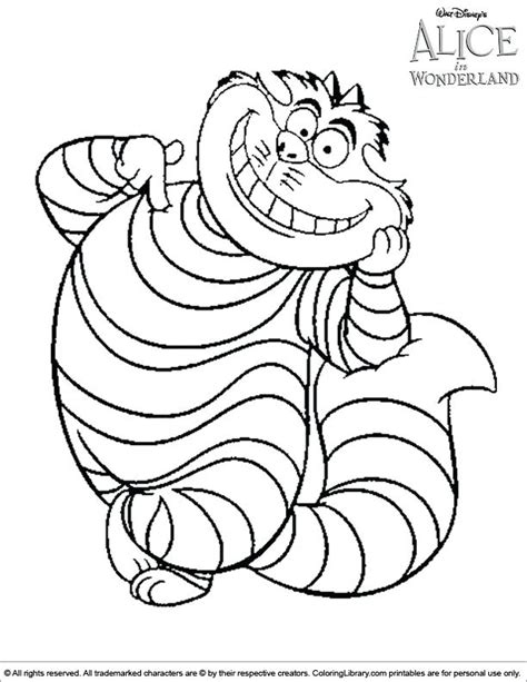 cheshire cat coloring pages  getcoloringscom  printable