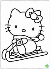 Coloring Dinokids Kitty Hello Close sketch template