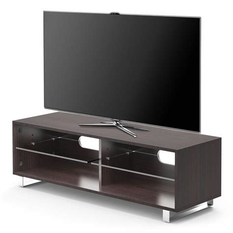 1home Wood Tv Stand Glass Shelf Fits For 32 60 Inch Led