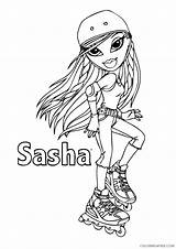 Bratz Coloring Pages Coloring4free Roller Skate Related Posts sketch template