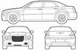 Chrysler 300c Blueprints Blueprint Reserva sketch template