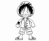 Coloring Luffy Pages Monkey Comments sketch template