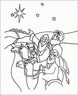 Coloring Wise Men Pages Three Magi Jesus Kings Visit Kids Color Star Printable Clip Nativity Bible Christmas Getcolorings Az Came sketch template