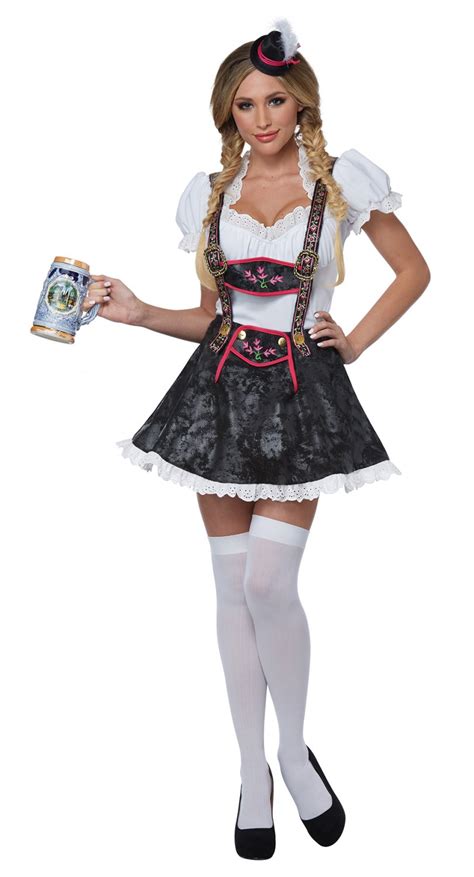 sexy oktoberfest flirty fraulein bar maid adult costume size small 01485