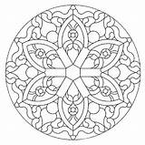 Mandala Coloring Pages Stained Glass sketch template