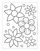 Coloring Easter Flowers Pages Printable Kids Flower Itsybitsyfun Spring Colouring Visit Choose Board Popular Blogx Info sketch template
